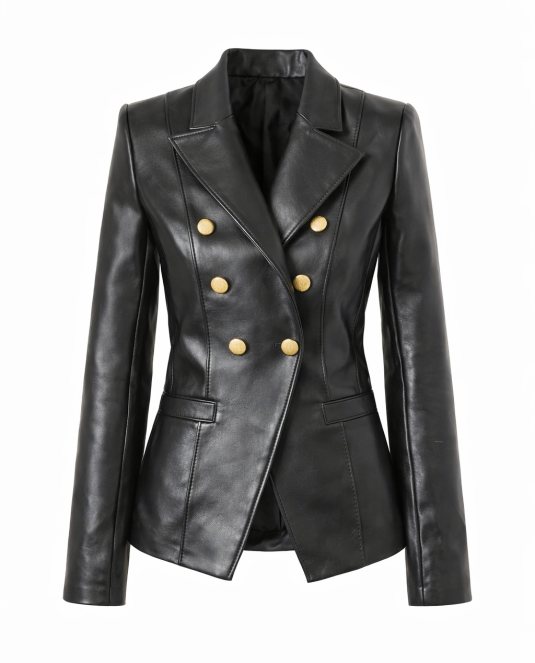 Дамски кожен блейзър Mademoiselle