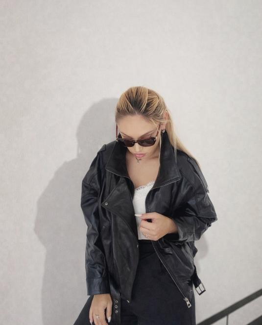 Дамско кожено яке BLACK ICON LEATHER JACKET - 2