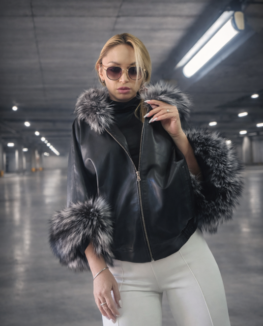 дамско кожено яке - 4