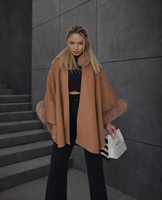 Кашмирена пелерина с лисица PHANTOM CAMEL