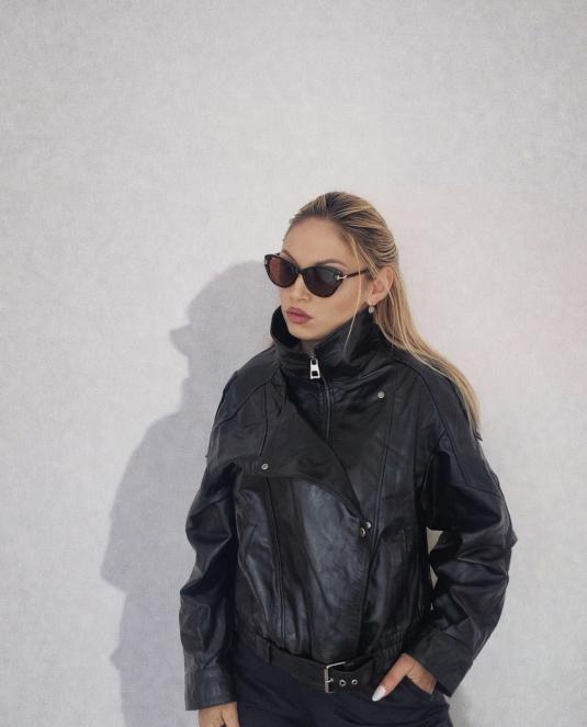 Дамско кожено яке BLACK ICON LEATHER JACKET - 5