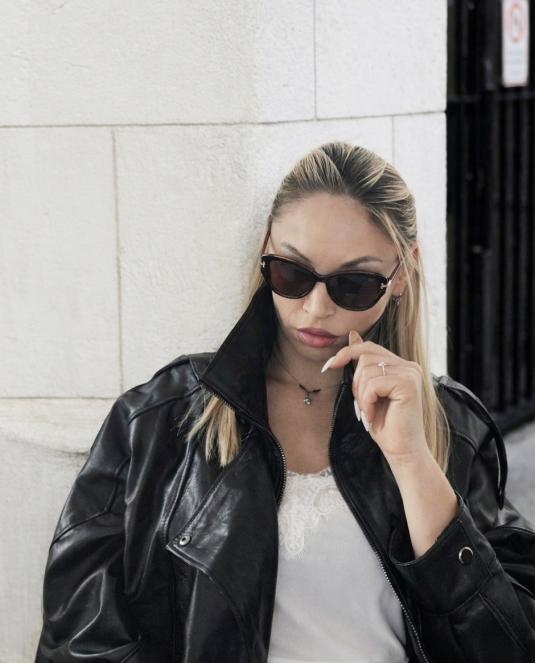 Дамско кожено яке BLACK ICON LEATHER JACKET - 7