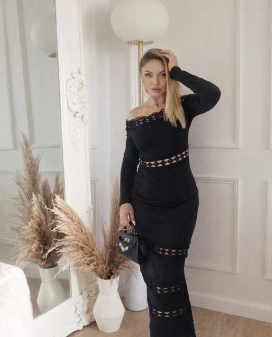 Черна рокля BLACK LACE ELEGANCE