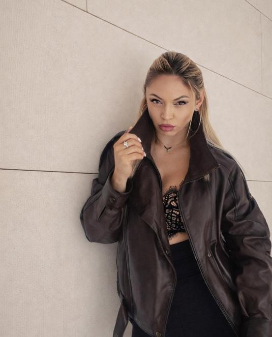 Дамско кожено яке BROWN ICON LEATHER JACKET - 2