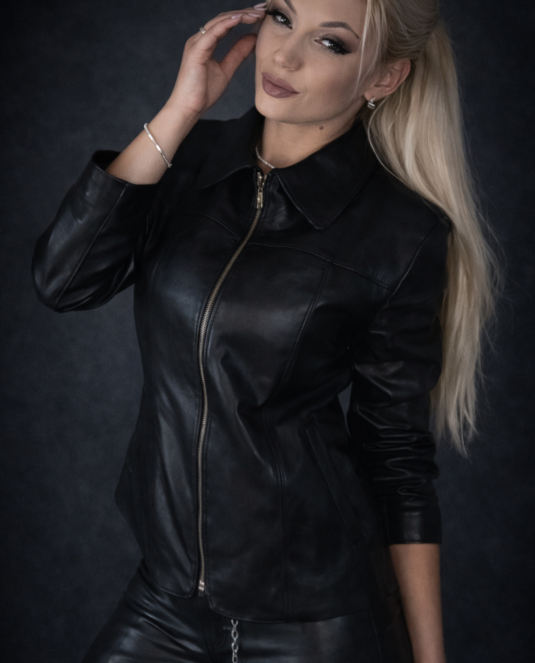 Дамско кожено яке ESSENCE LEATHER - 1