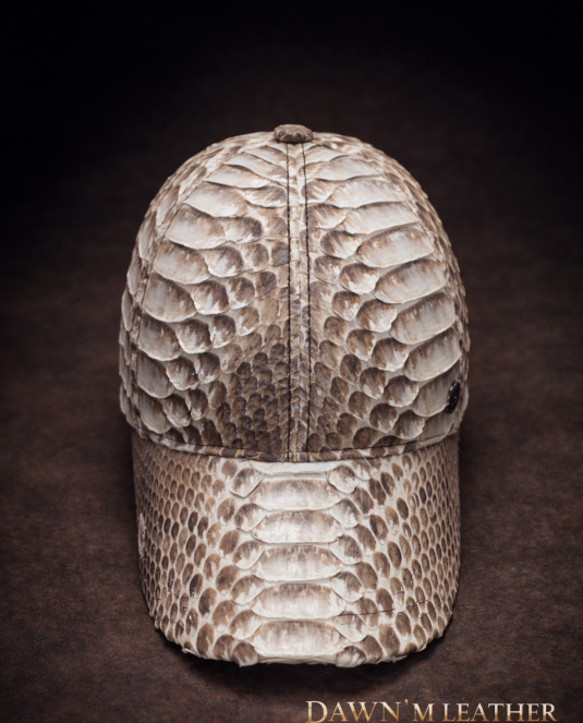 луксозна мъжко кожено шапка PITON CAP - 4