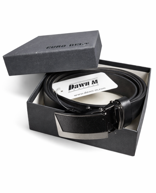 Луксозен мъжки кожен колан BLACK ESSENCE