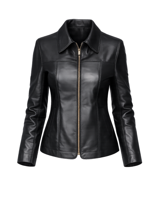 Дамско кожено яке ESSENCE LEATHER - 4