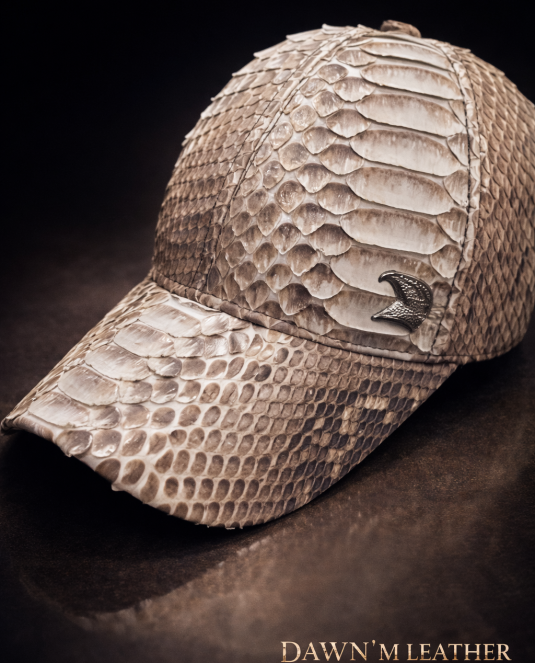 луксозна мъжко кожено шапка PITON CAP - 2