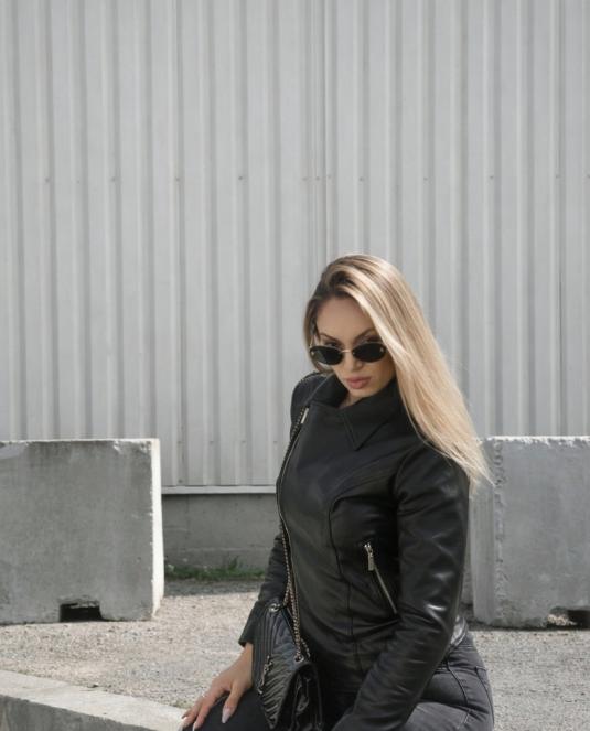 дамско кожено яке - 4