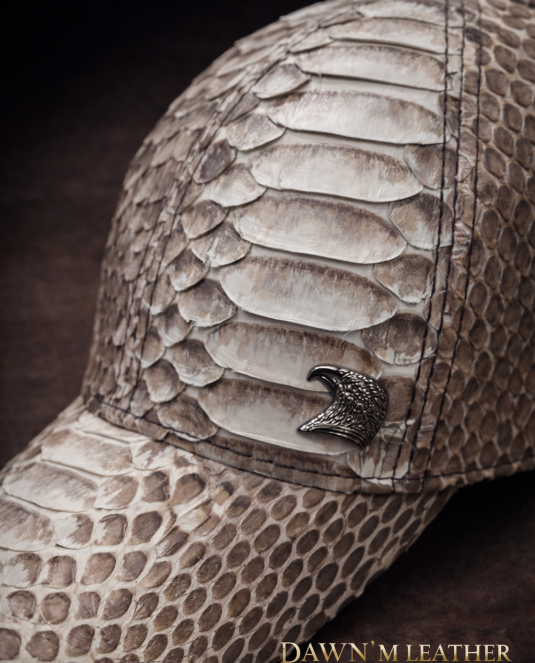 луксозна мъжко кожено шапка PITON CAP - 5