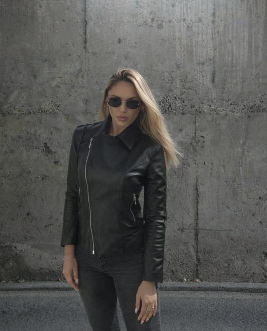дамско кожено яке - 8