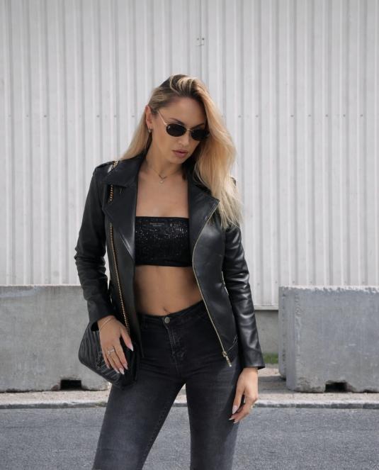 дамско кожено яке - 5