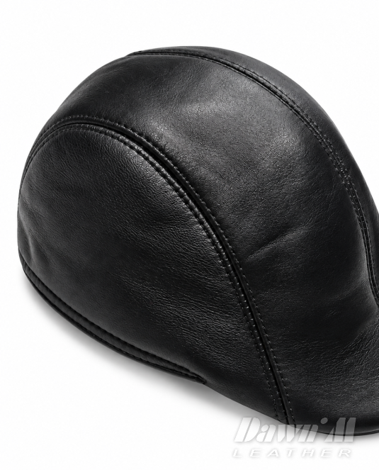 Мъжки кожен каскет  Timeless Black