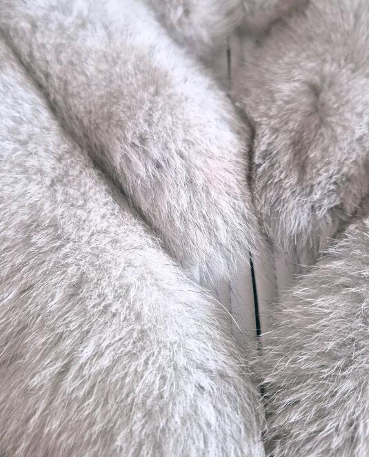 Дамски кожух лисица LUXORIA FOX WHITE - 10