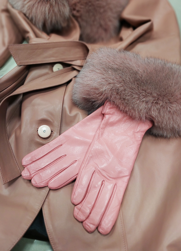 дамски кожени ръкавици